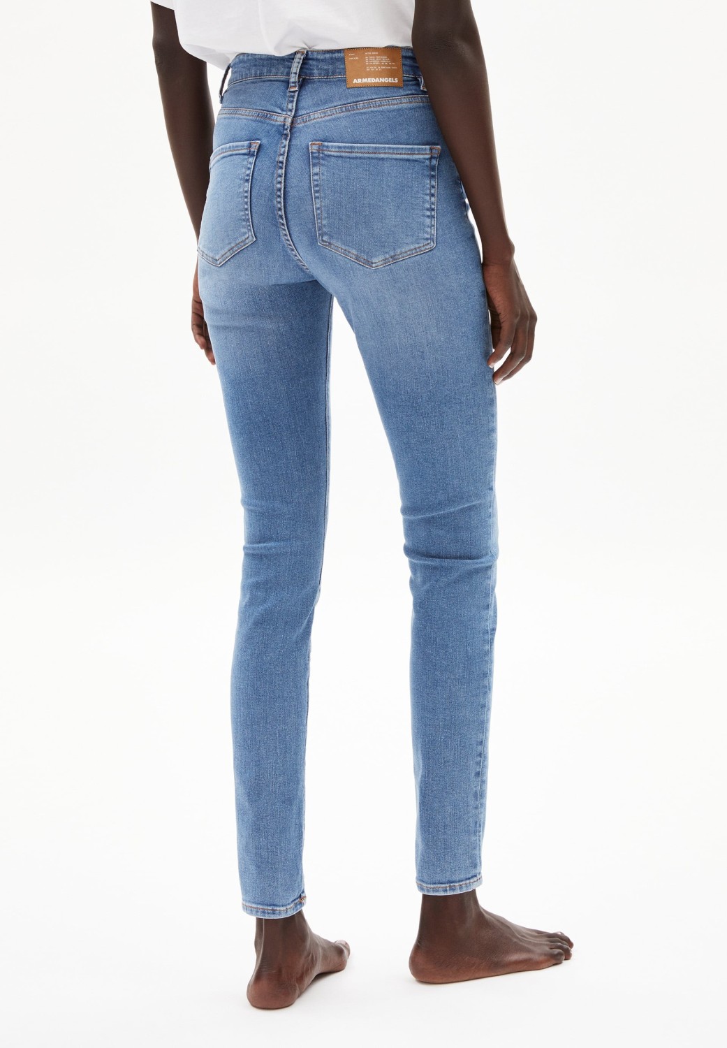 Armedangels Damen-Jeans Ingaa X Stretch Sky Blue