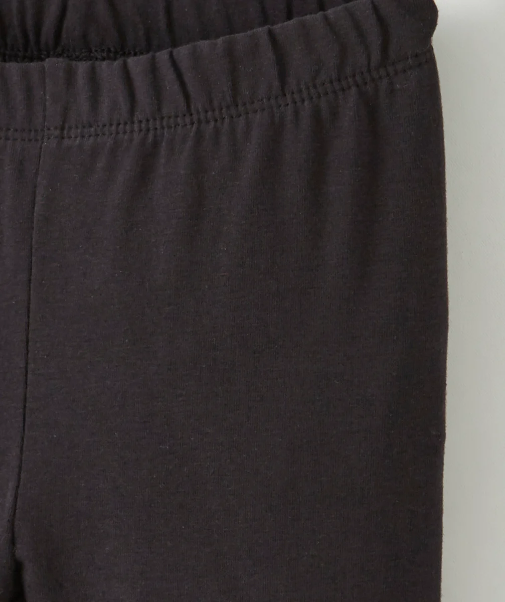 LEGGING FILLE EN FIBRES RECYCLÉES NOIR