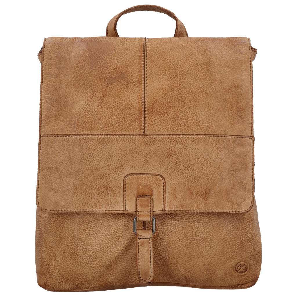 Hide & Stitches Paint Rock Schouder/ Rugtas Overslag Cognac