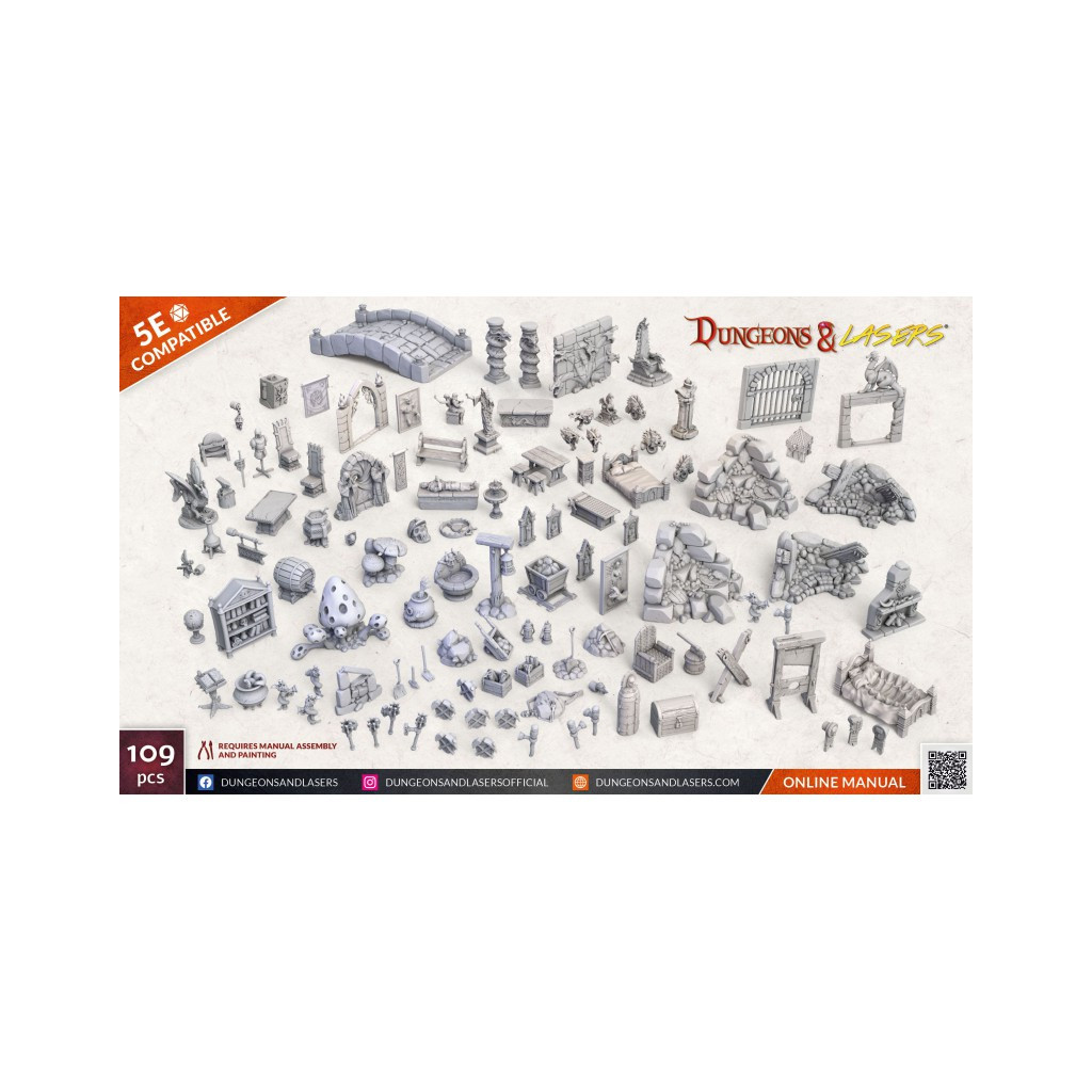 Dungeons & Lasers - Décors - Fantasy Props Pack