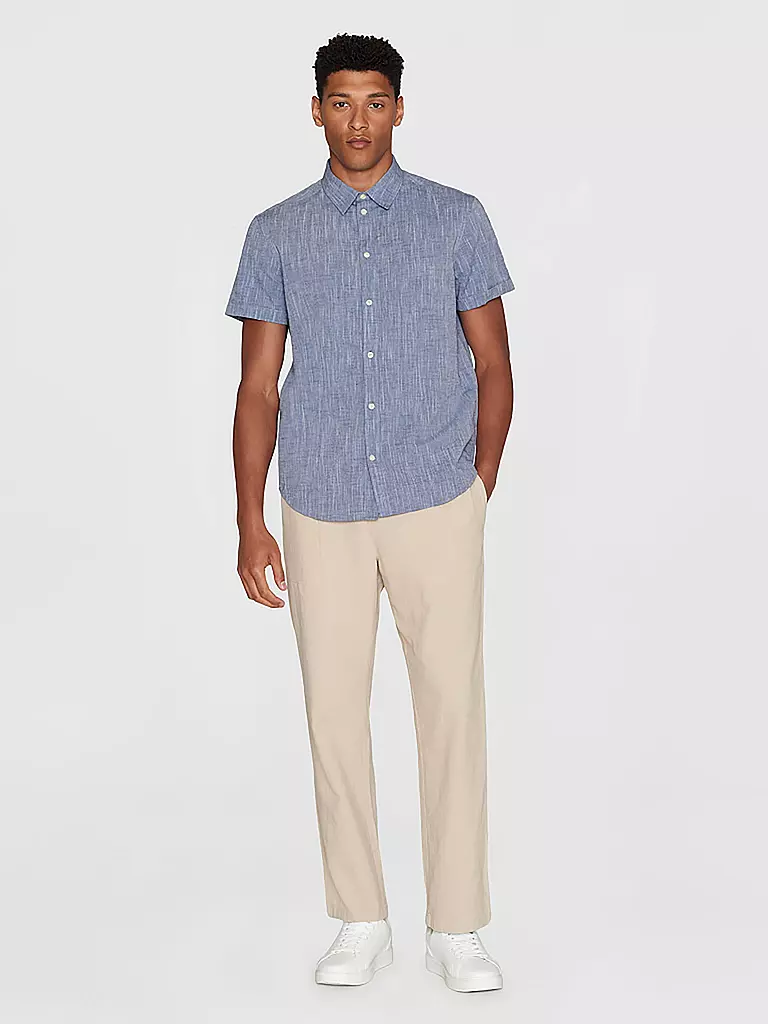 KNOWLEDGE COTTON APPAREL Hemd blau