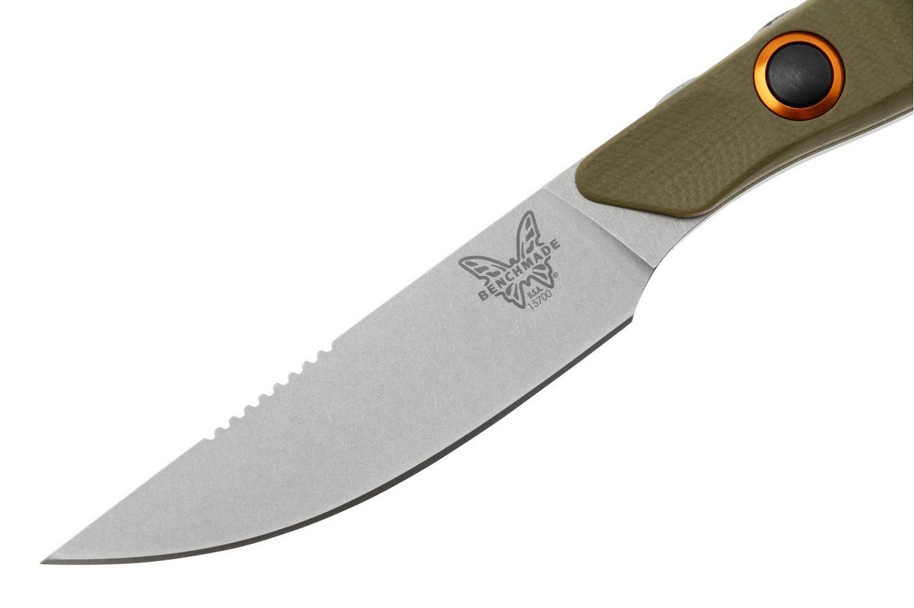 Benchmade Flyway 15700-01, CPM-S90V, OD Green G10, jachtmes