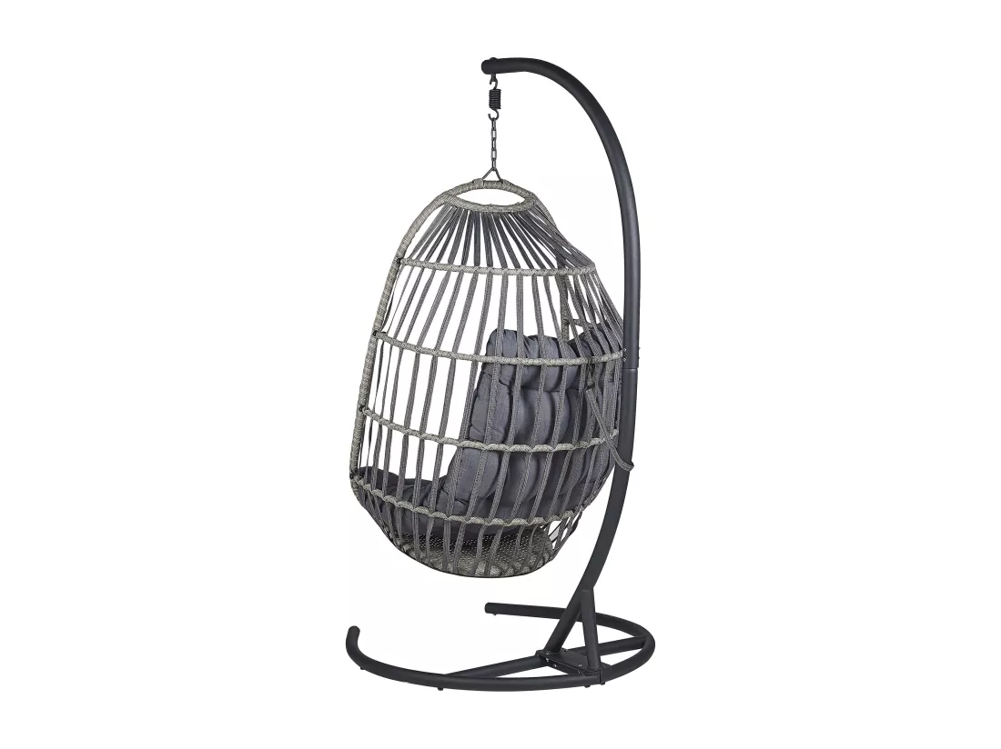 Fauteuil suspendu avec support SESIA Gris foncé