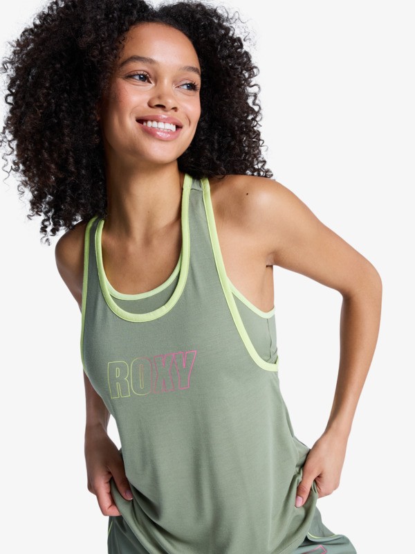 Everyday Flow Débardeur Vert Femme