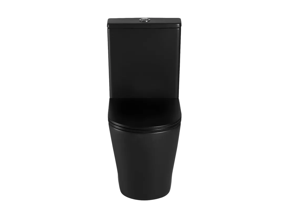 Toilette WC à poser TURIN en céramique noir mat