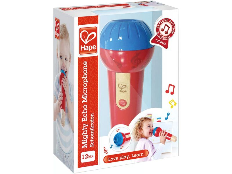 Hape Echo-Mikrofon Batterieloses Stimmverstärker-Mikrofon