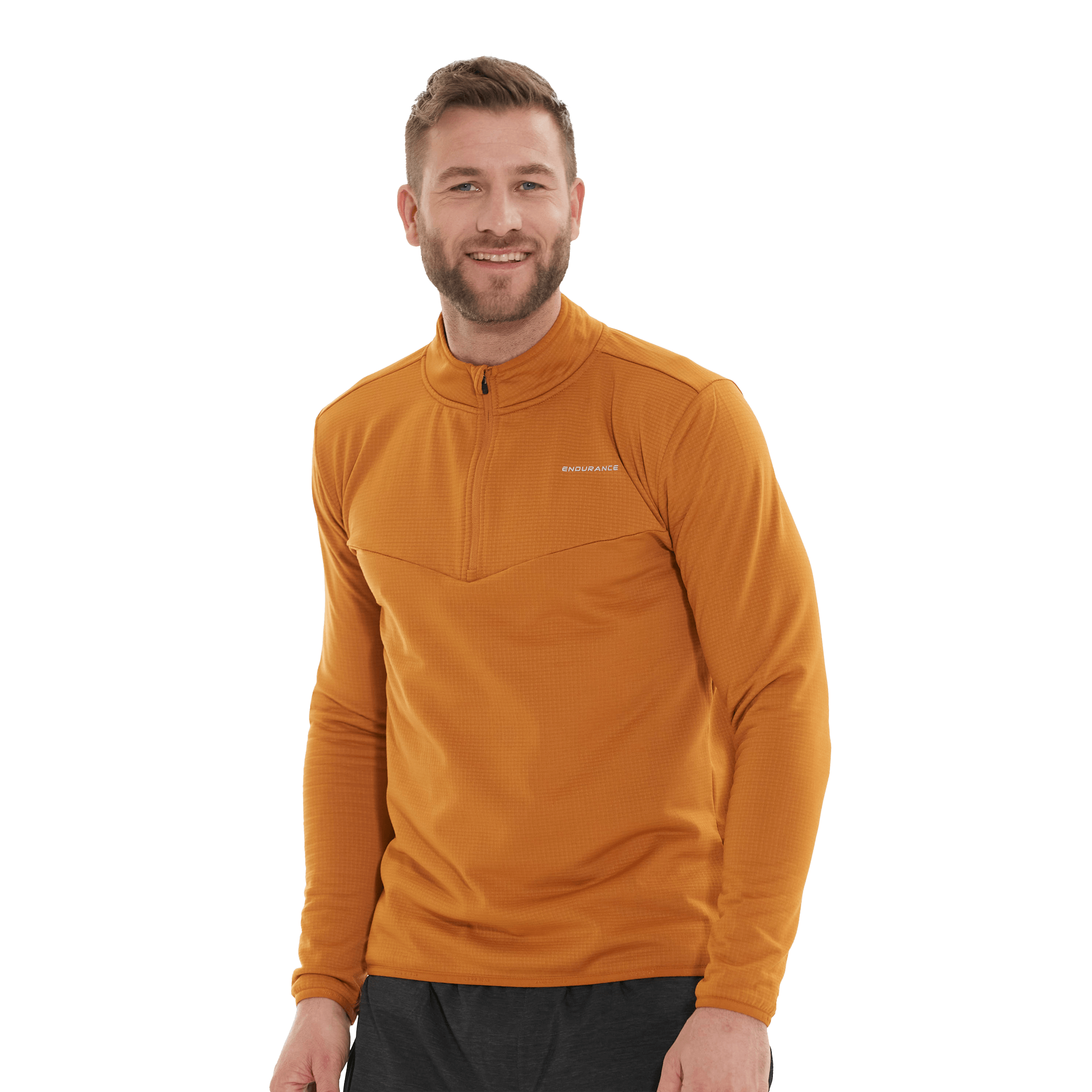 Endurance Ledgen M Waffle Melange Midlayer - Treningstøy