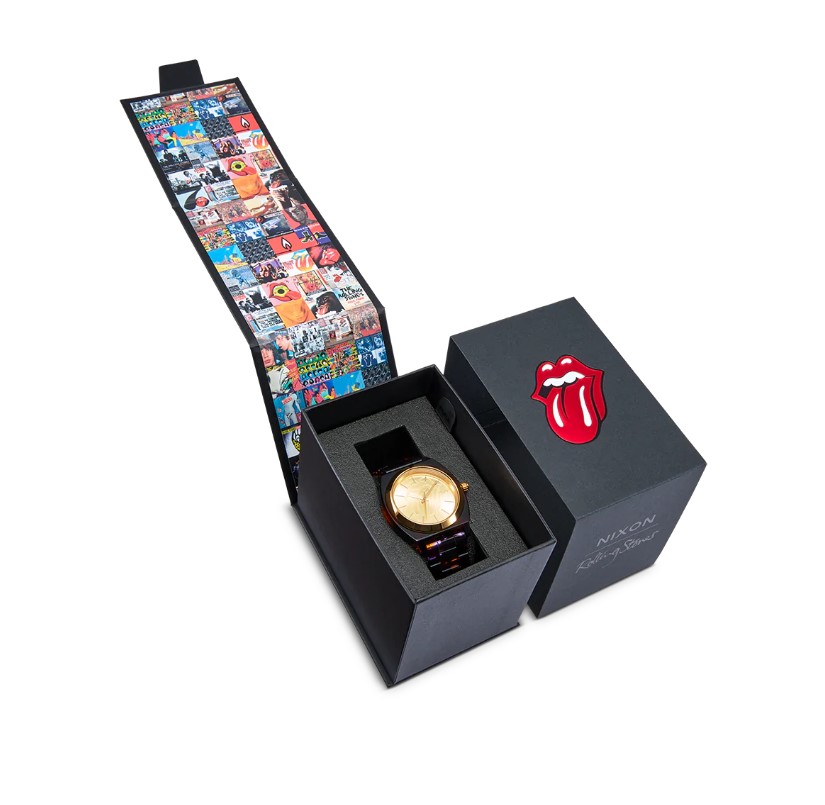 Nixon Rolling Stones Time Teller All Black