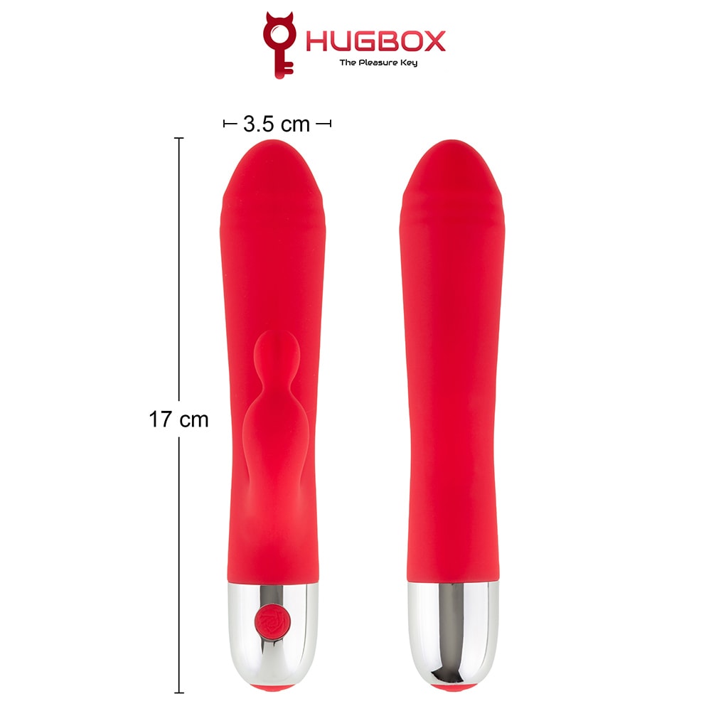 Vibromasseur rabbit - Rouge - 10 programmes