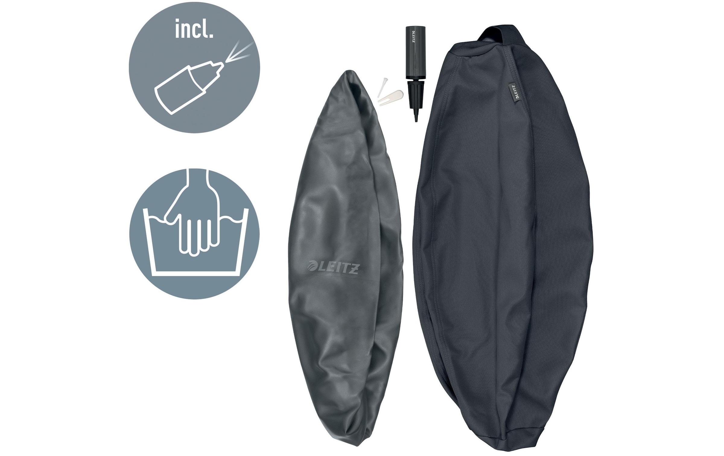 LEITZ Sitzball »Active 55 cm Dunkelgrau«