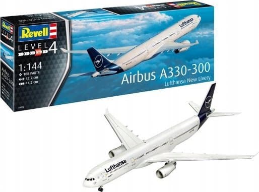 Revell 03816 Airbus A330-300 - Lufthansa New Livery Modelfly byggesæt 1:144