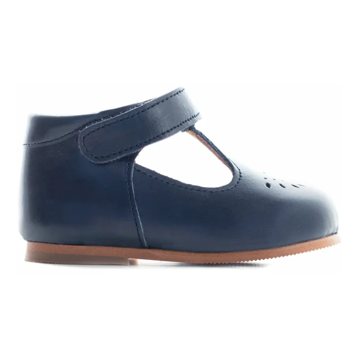 Poppée Babies T-Bar Milton Scratchs | Bleu marine