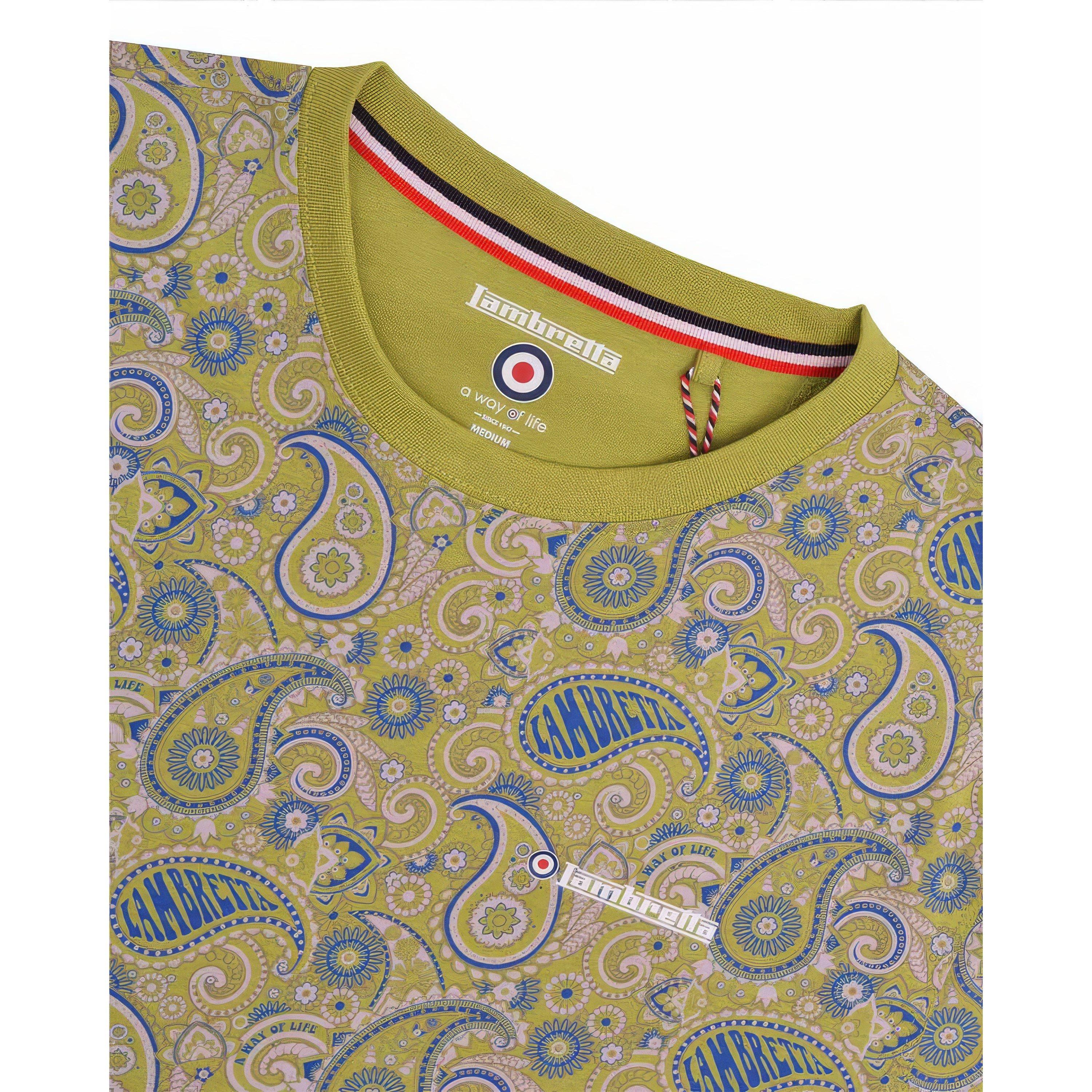 Lambretta Paisley Brand Tee