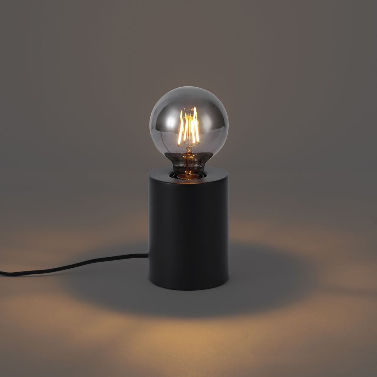 Moderne tafellamp zwart 13cm - Cylinder