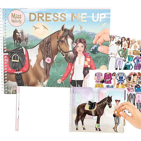 Miss Melody Dress Me Up stickersbog - bred