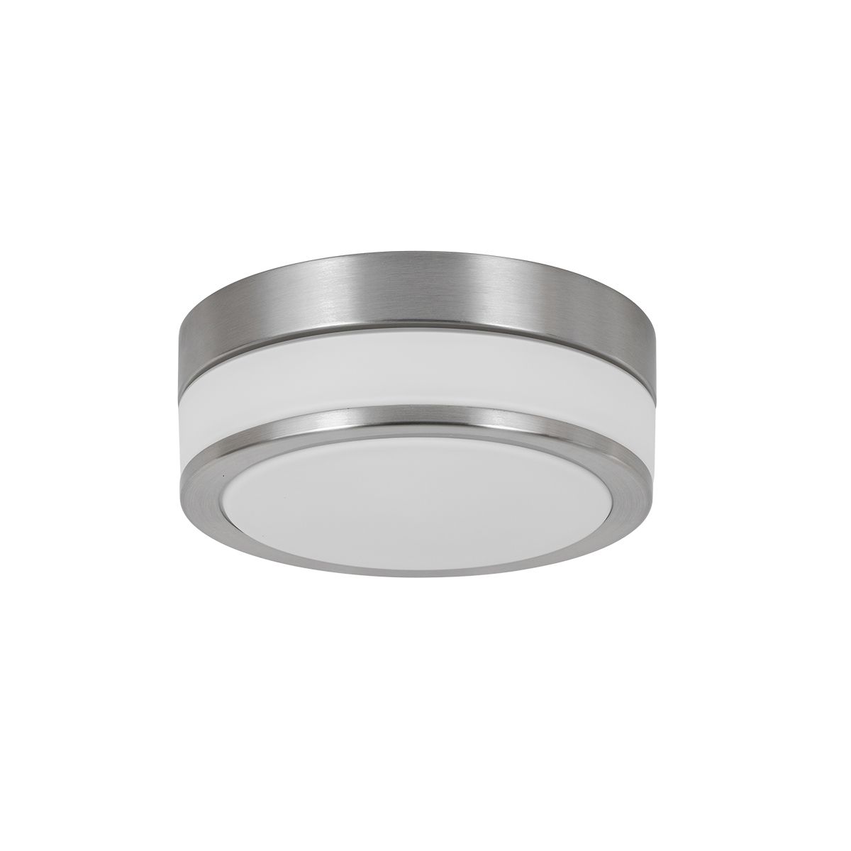 Moderne plafondlamp staal 23 cm IP44  - Flavi