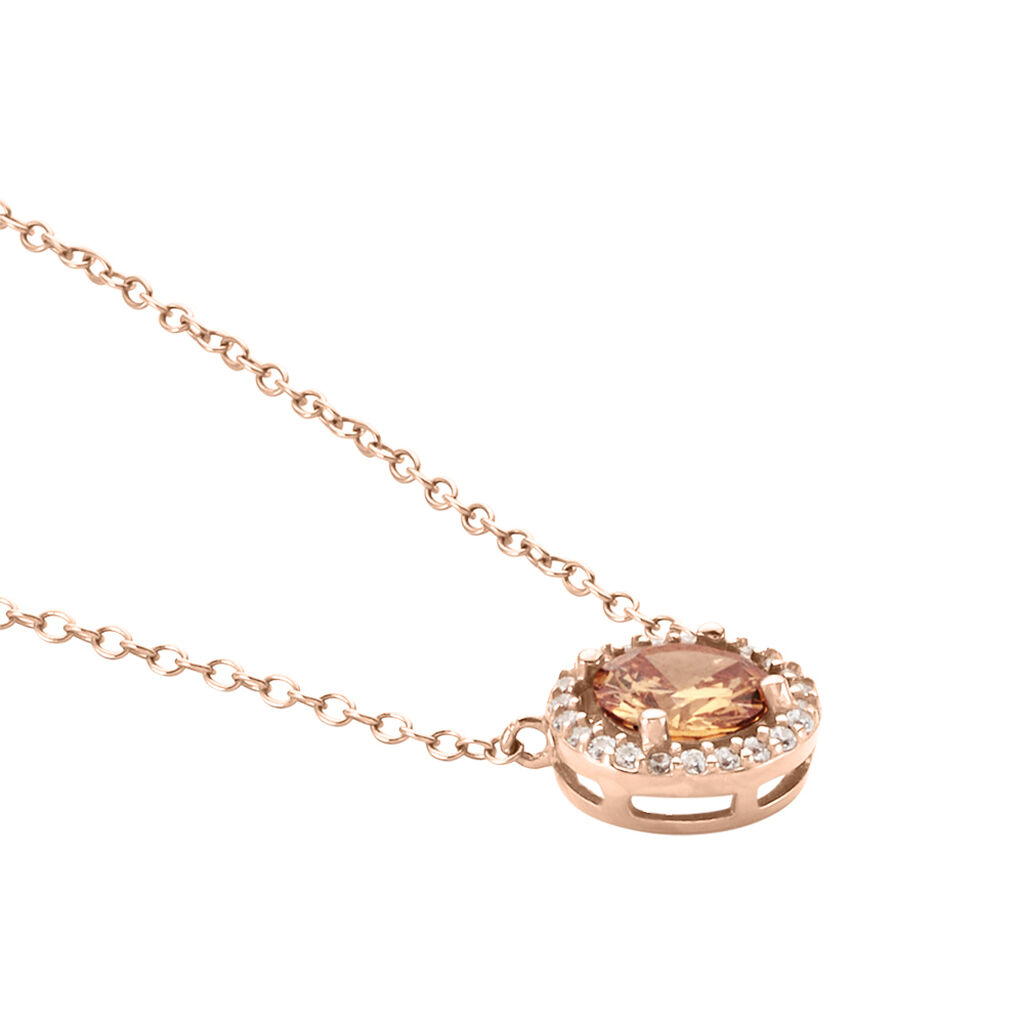 Collier Rio Copacabana Argent Rose Oxyde De Zirconium