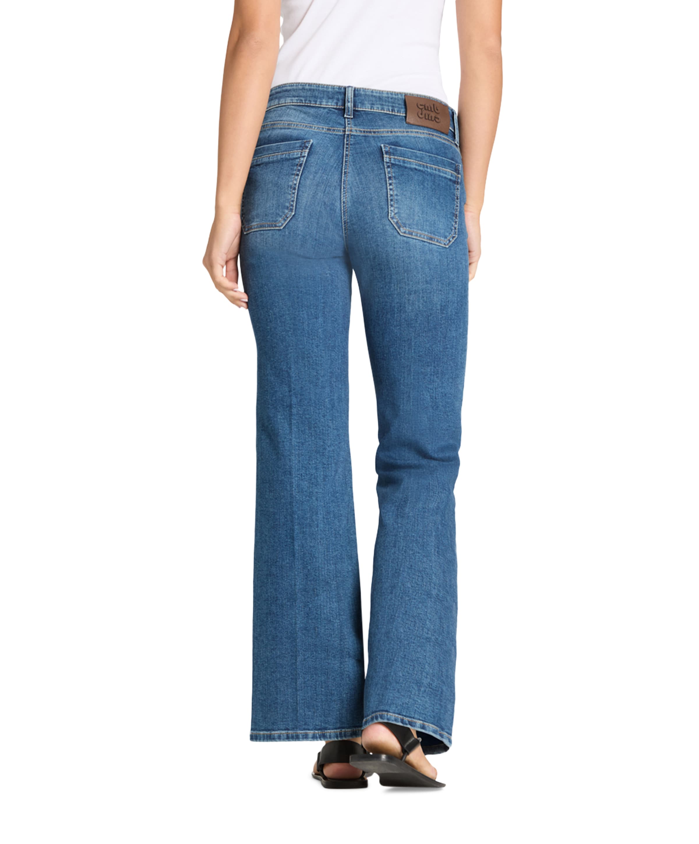 Cambio Tess pocket dames jeans blauw