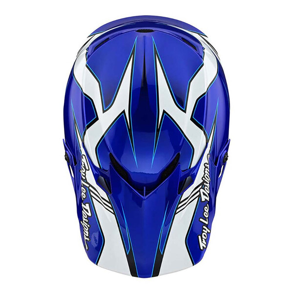 Troy Lee Designs - Casque SE4 Polyacrylite Matrix Bleu / Blanc