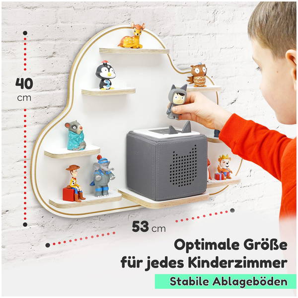 stadteckenstadtecken   Regal für Toniebox zum Aufhängen Wolke