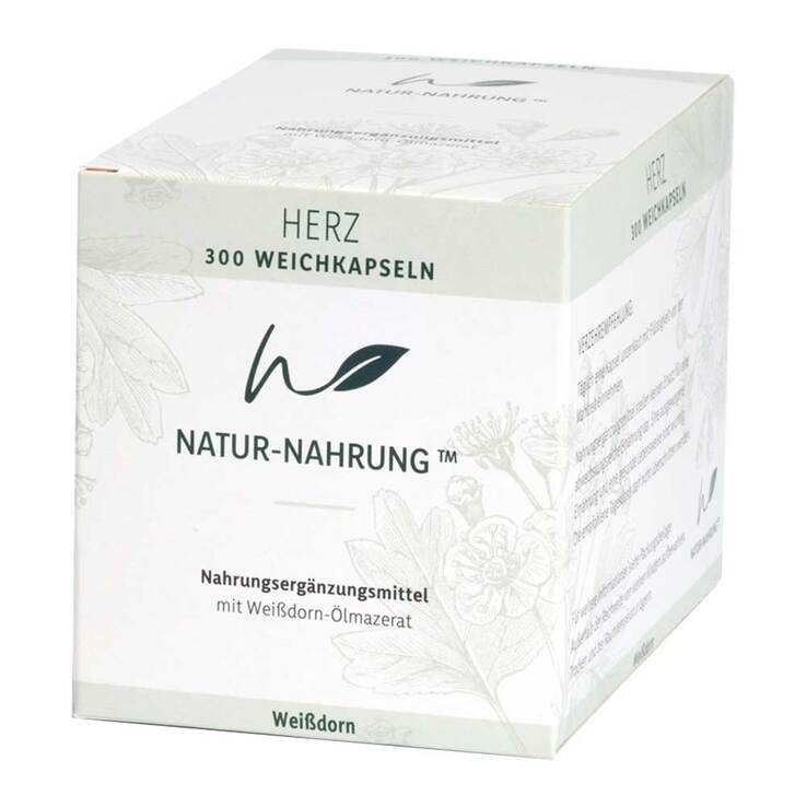Natur-Nahrung Herz Weißdorn Weichkapseln, 300 St