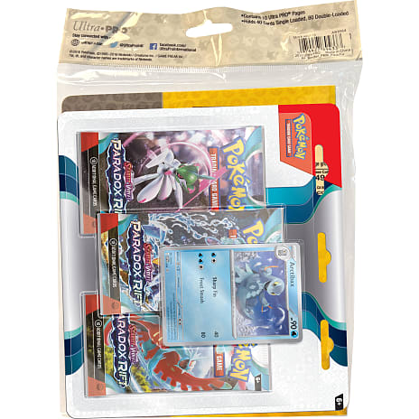 Pokémon samlemappe m. 3-pack Booster pakke