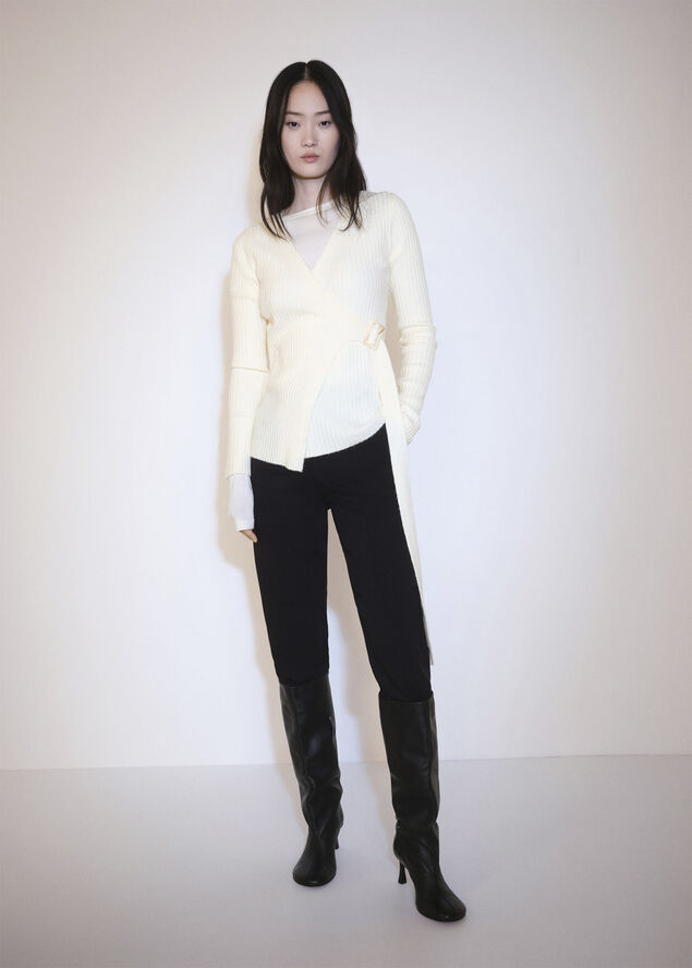 MANGO CARDIGAN. -- OLEG Light beige