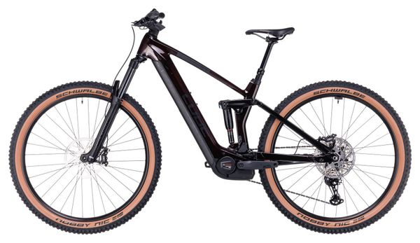 VTT Électrique Tout-Suspendu Cube Stereo Hybrid 140 HPC Race 750 Shimano Deore XT 12V 750 Wh 27.5'' Rouge Liquid 2024