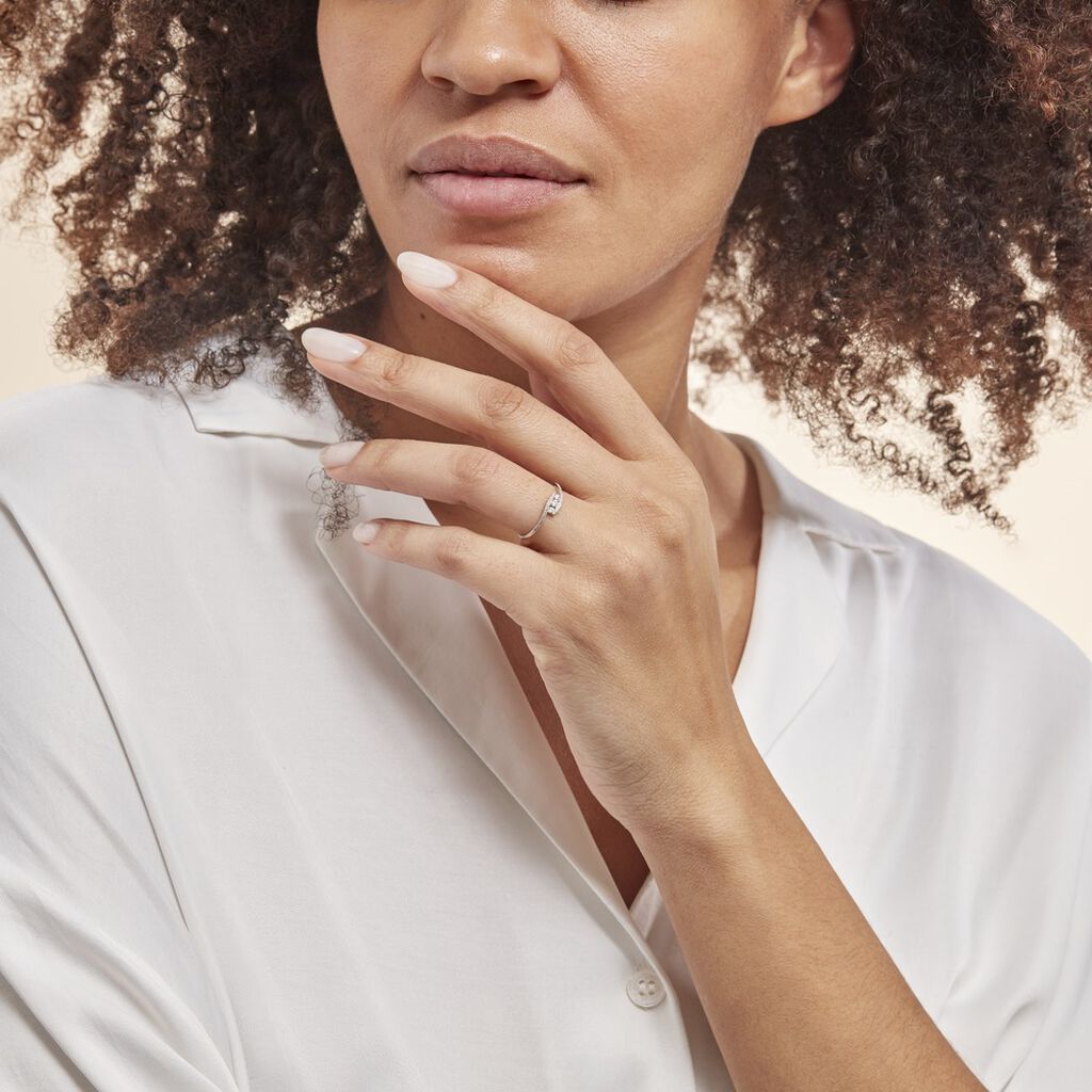 Bague Eternite Or Blanc Diamant
