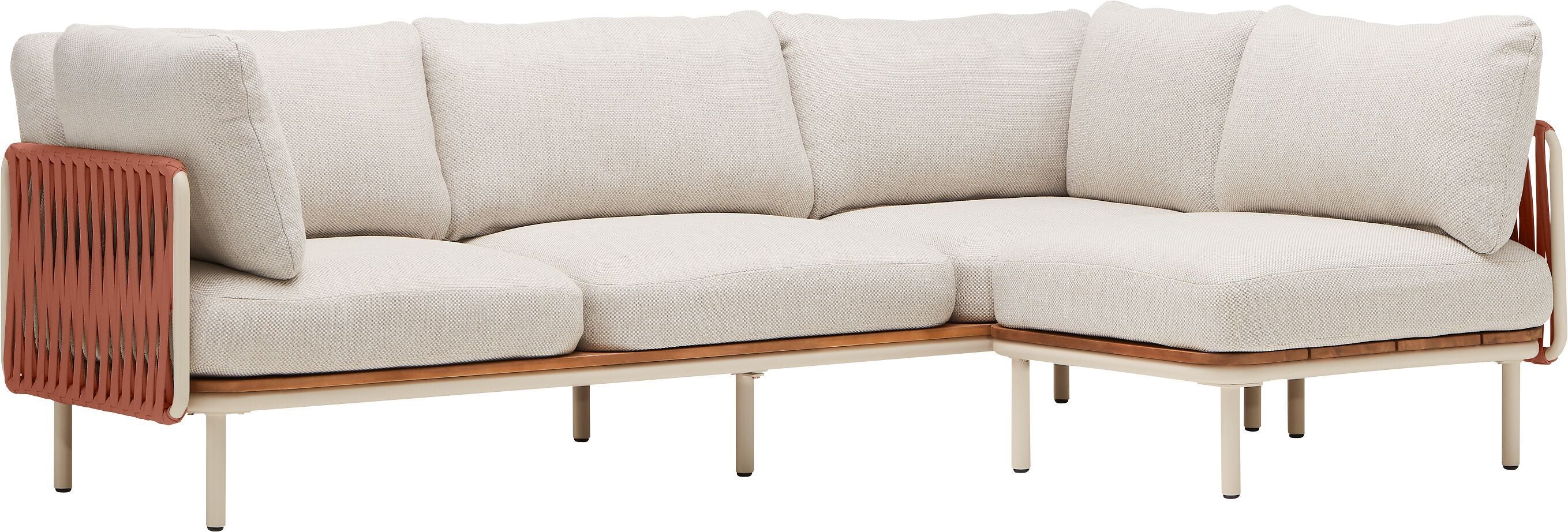NIHOA Lounge 4er Sofa Rope Terracotta - Terra
