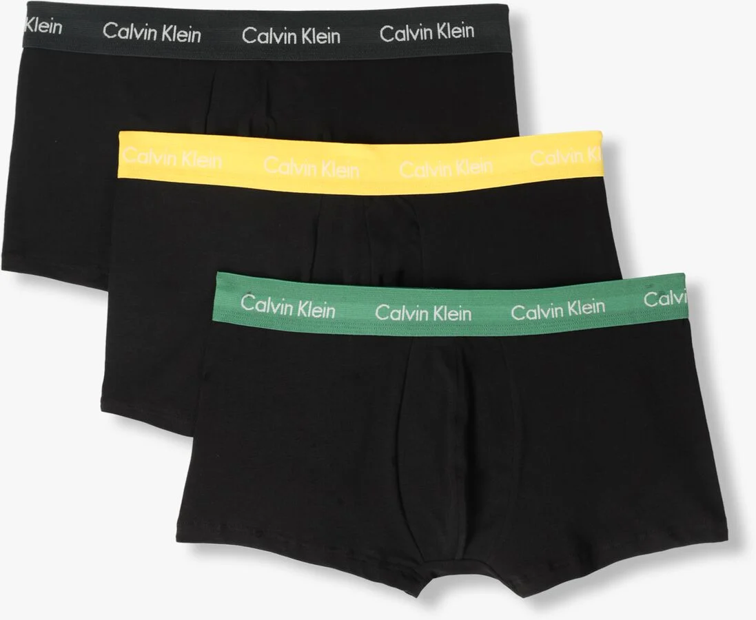 CALVIN KLEIN UNDERWEAR zwarte calvin klein underwear boxershort low rise trunk 3pk