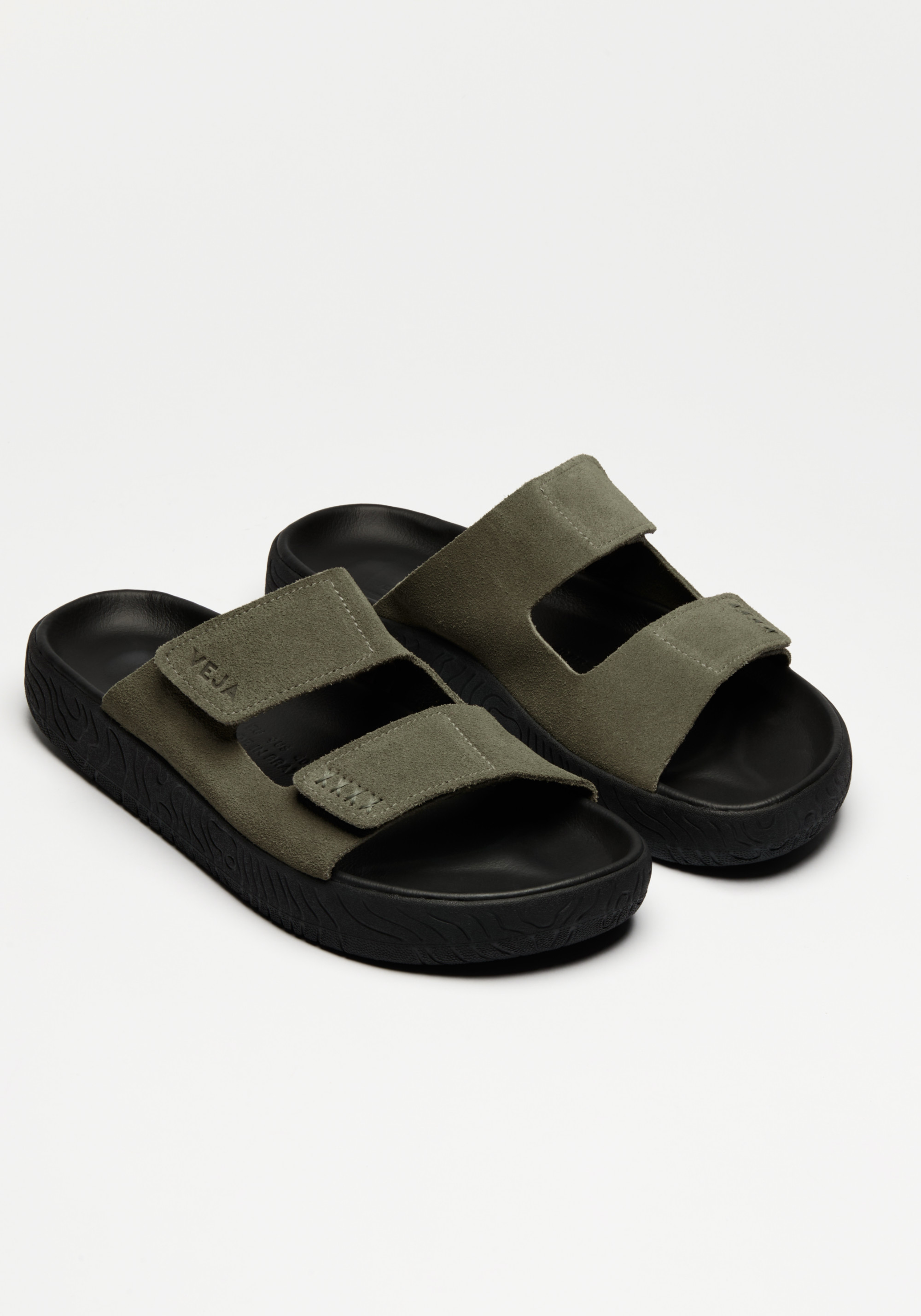 Veja Sandalen Etna Suede Soft Kaki Kaki Black