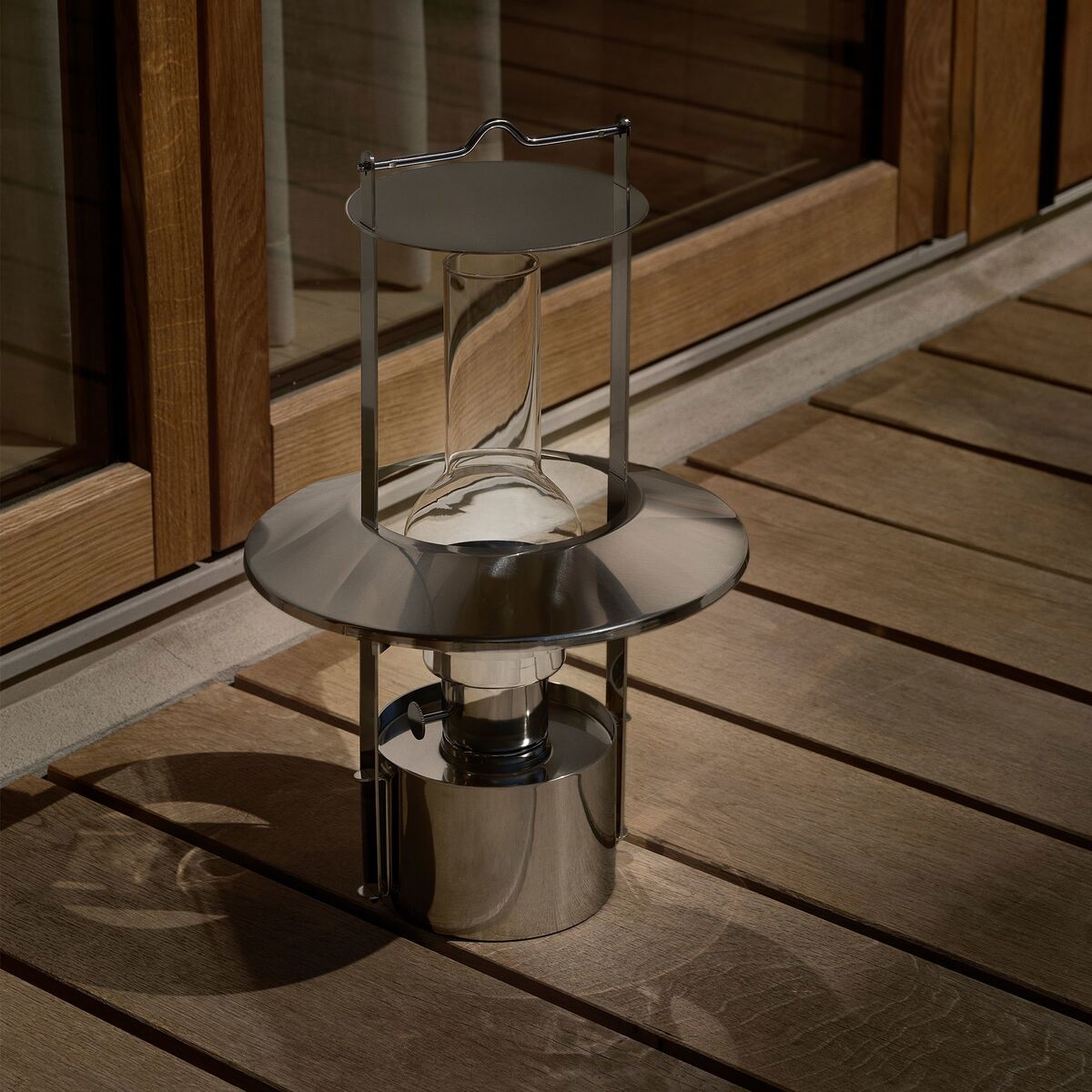 EM bærbar skipslampe 43 cm, stål