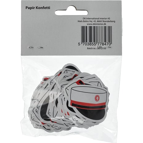 Konfetti student 200 stk. med hueprint - flere varianter - assorteret