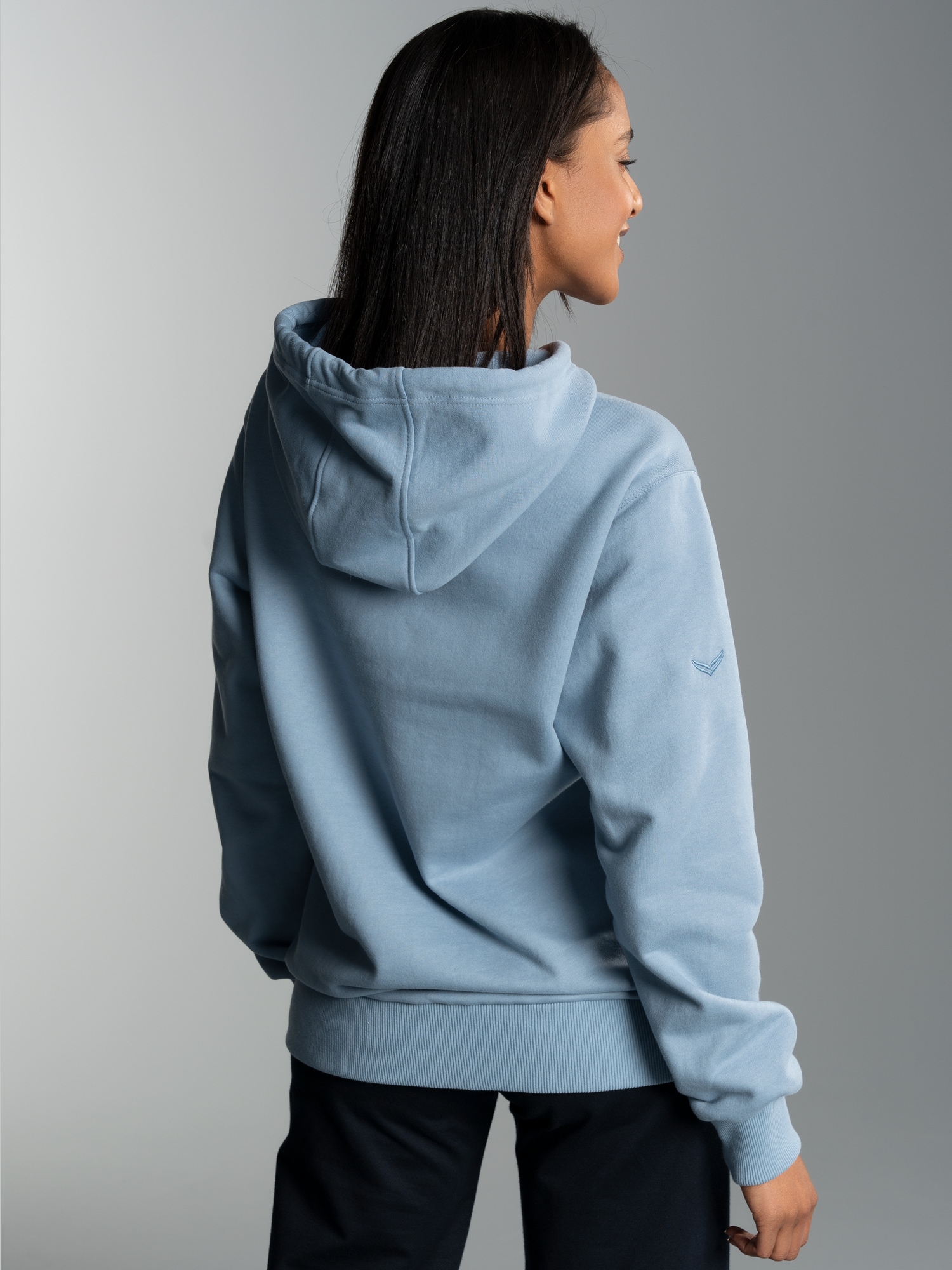 Hoodie aus SweatqualitätPearl-blue
