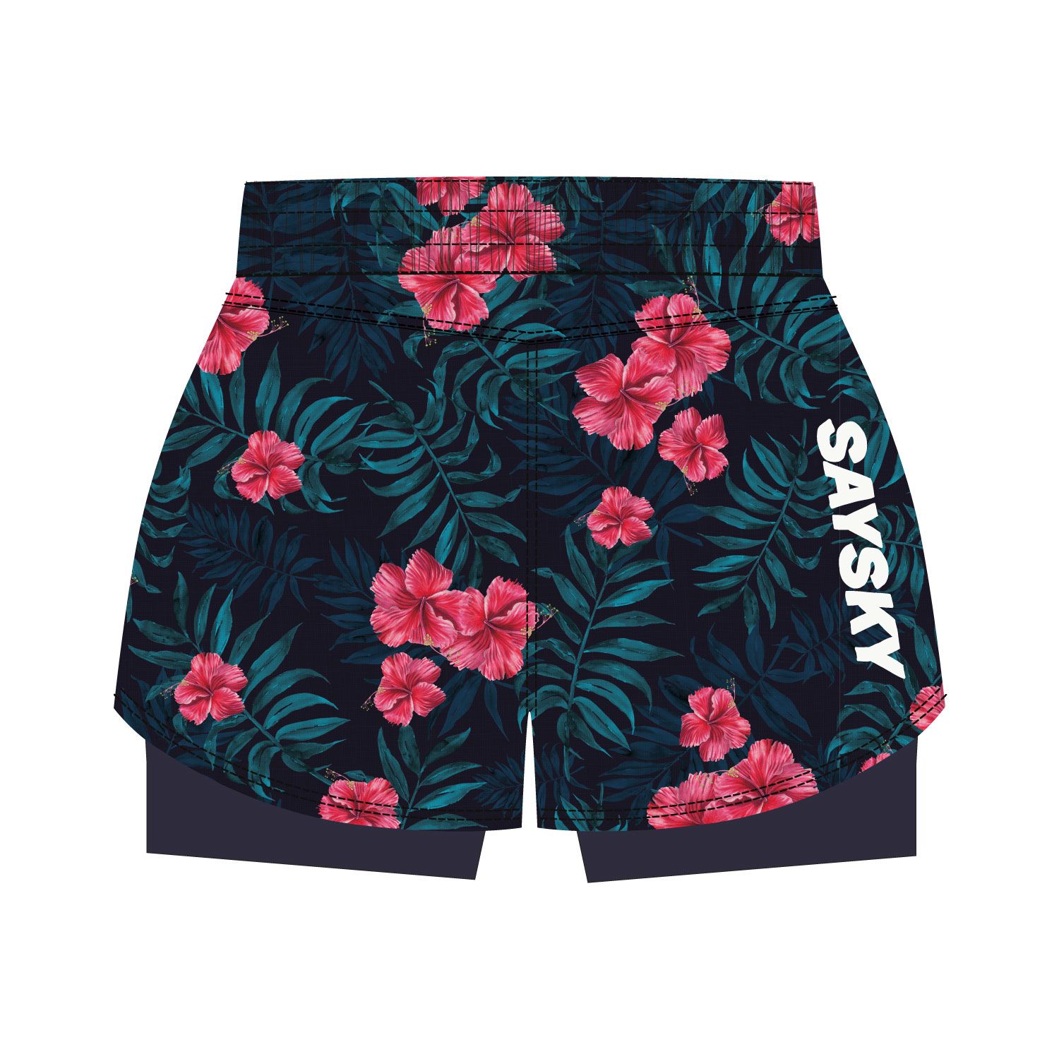 saysky flower 2 in 1 pace shorts 3 dame 1005 flower