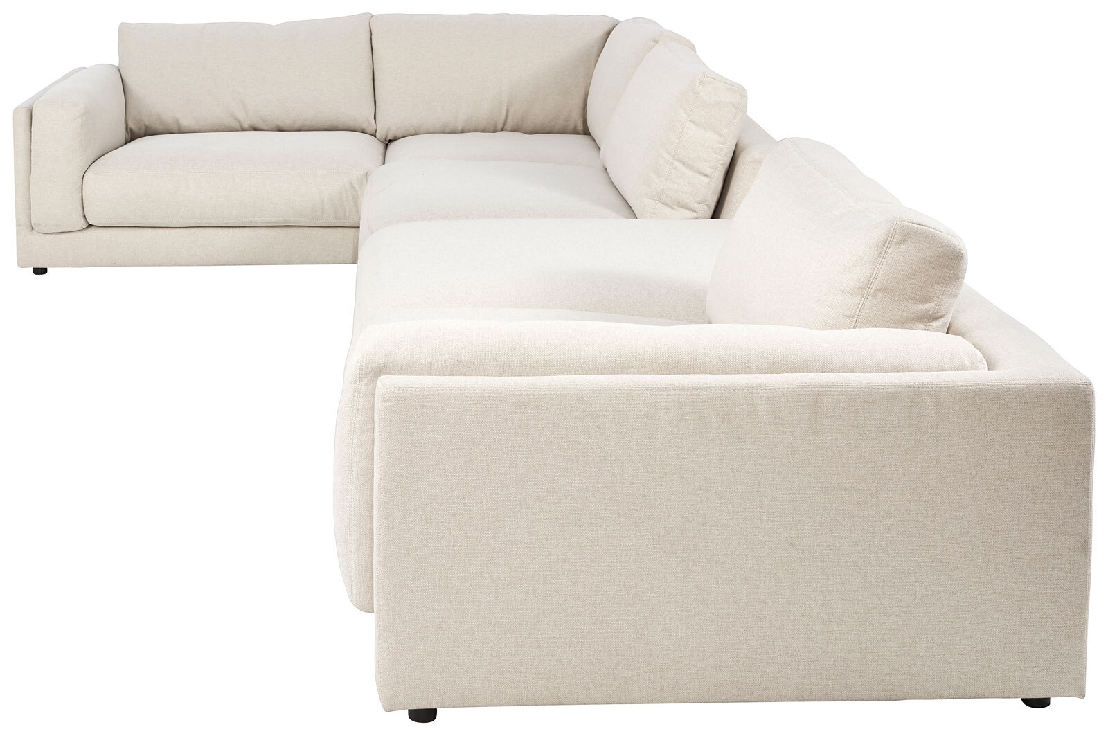 Ole Gunderson Ecksofa-Kombi LASSE VI 245 x 445 cm naturbeige