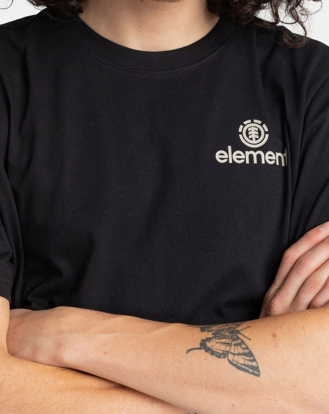 Element T-Shirt Peaks noir