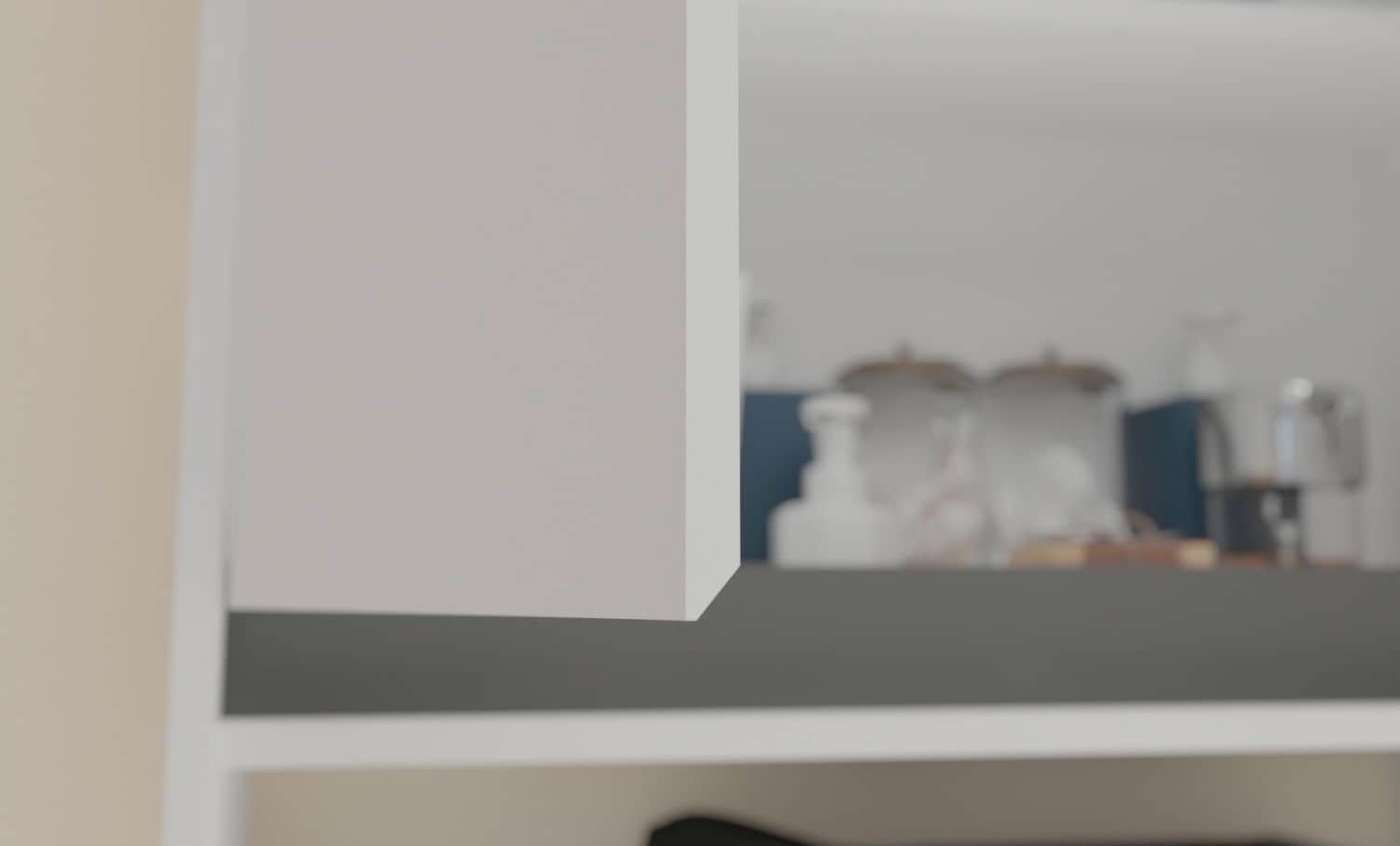 Waschmaschienenüberbau Torino weiß/grau B/H/T 65x190x25 cm