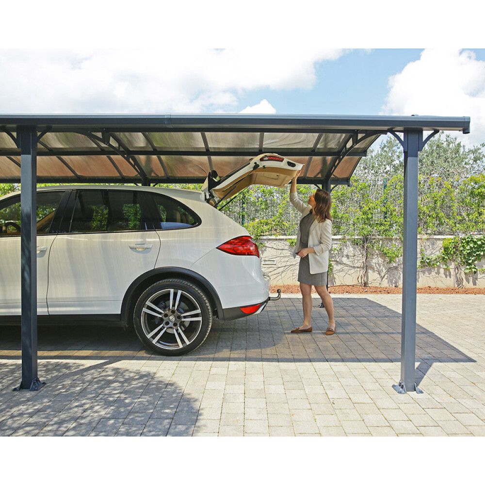 CARPORT CANOPIA ARCADIA 18,5M² BRONSE/GRÅ
