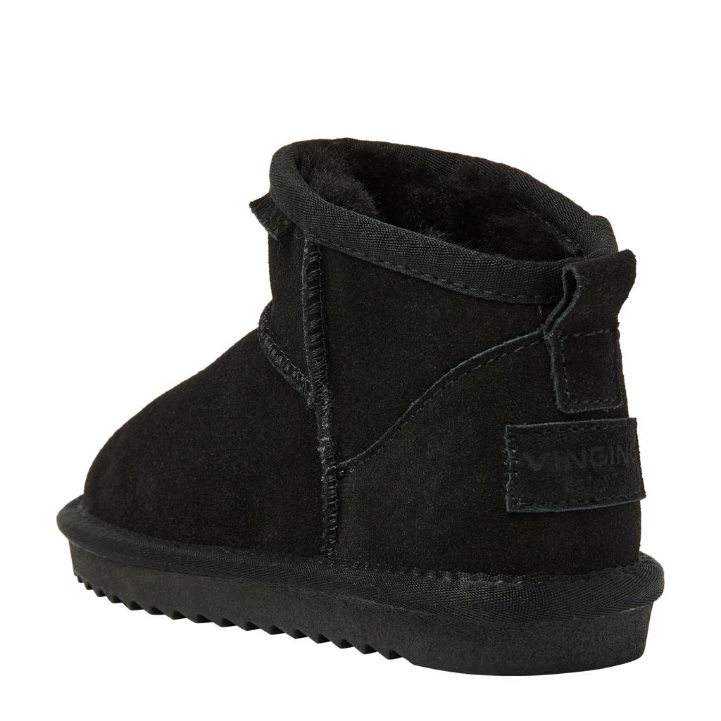 Vingino Ashley Lowsuède enkelboots zwart