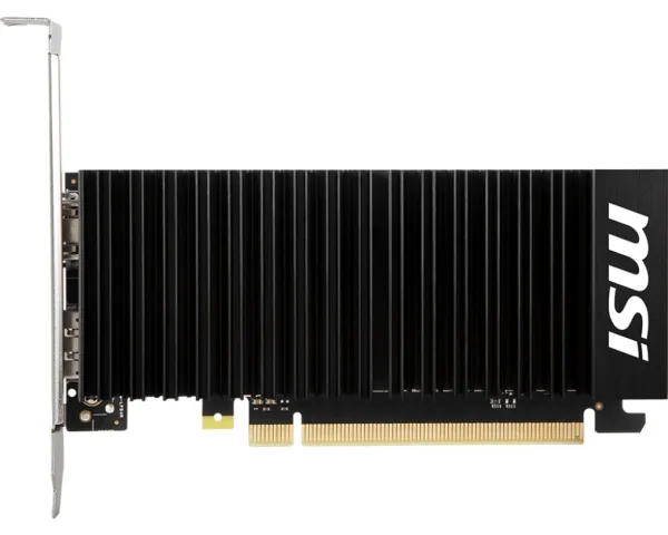MSI GeForce GT 1030 4GHD4 LP OC - Grafikkort - GF GT 1030 - 4 GB DDR4 - PCI Express 3.0 x16 (x4 mode) lavprofil - DisplayPort, HDMI - blæserløs