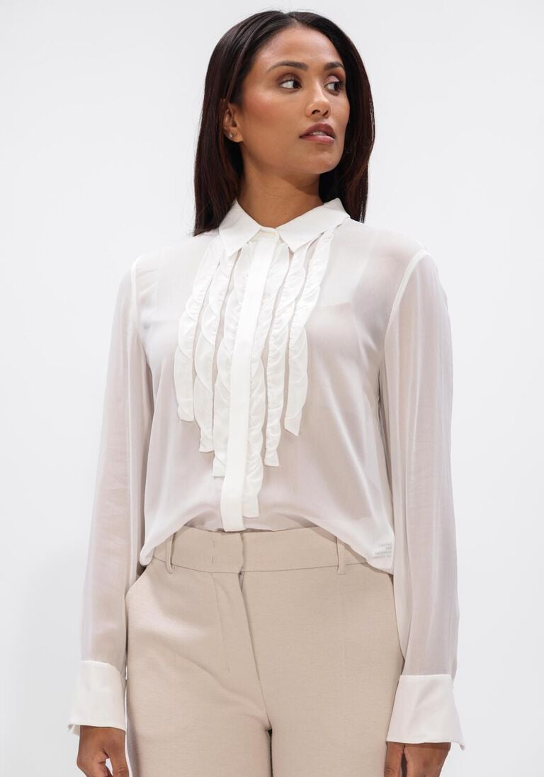 witte dorothee schumacher blouses sheer twist blouse