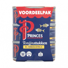 Princes Tonijnstukken in zonnebloemolie familieverpakking