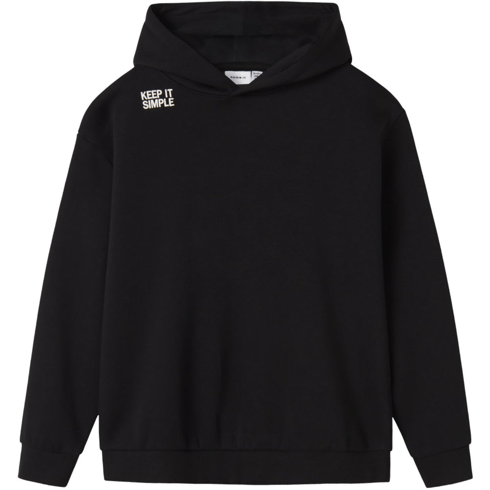 Køb Name It Black Nkmbronx Ls Rlx Swe Bru Wh Bf