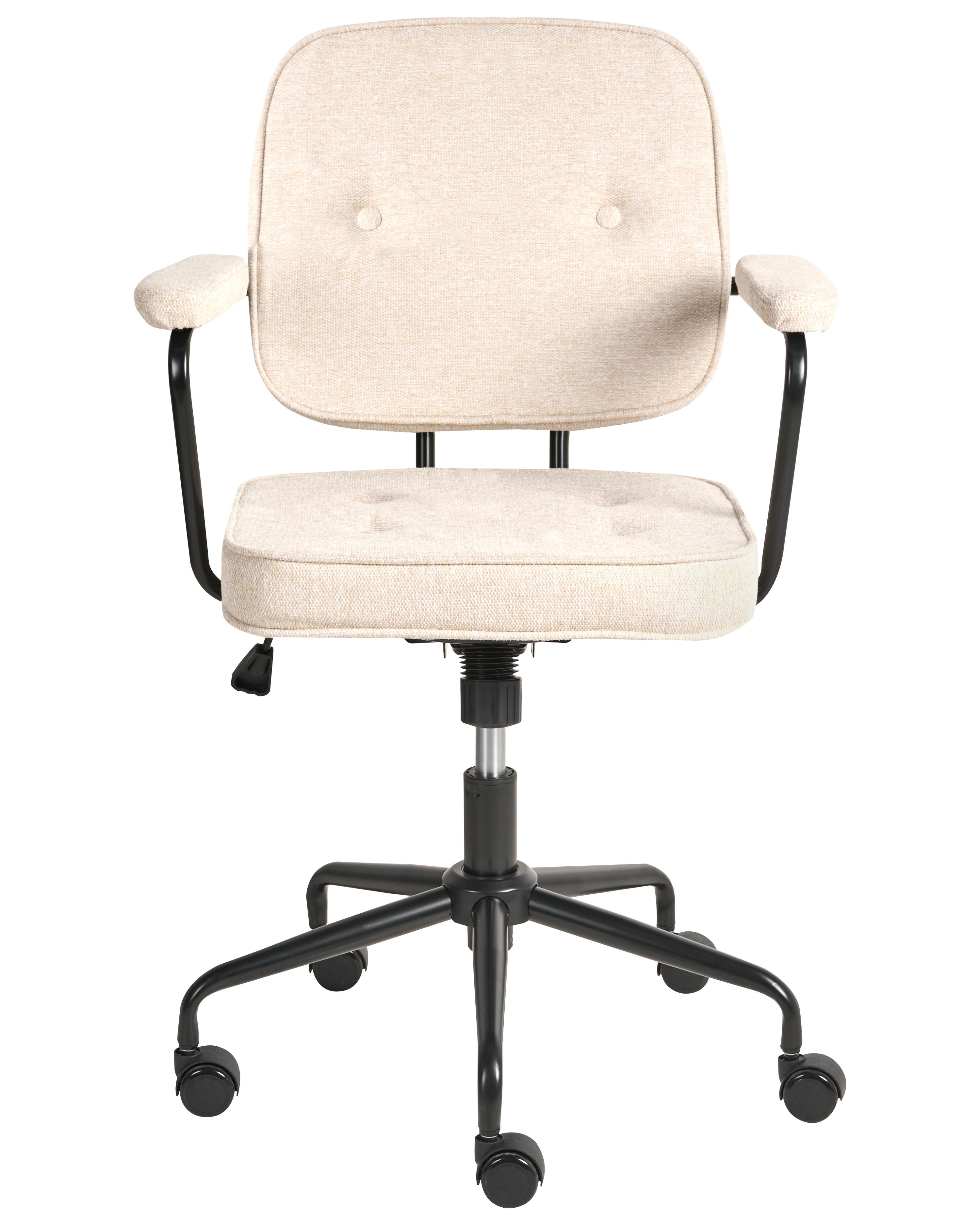 Bureaustoel PAWNEE Stof Lichtbeige