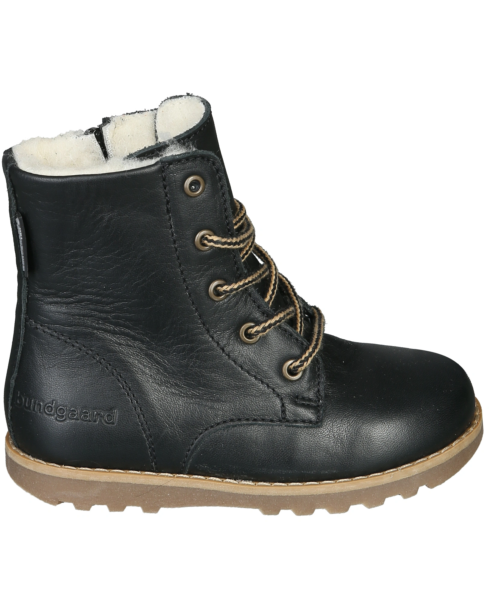 Schnür-Boots TAYLOR gefüttert in black