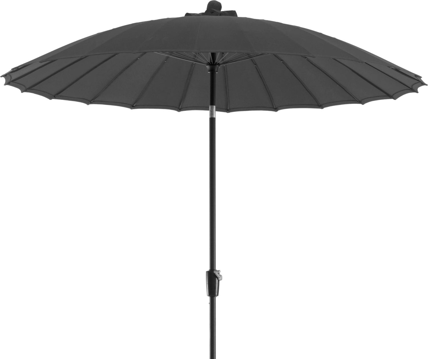 Intratuin parasol Shanghai zwart 80+UV D 300 cm