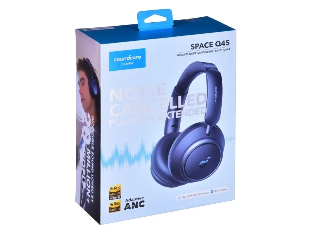 Anker - Høretelefoner - Soundcore Space Q45 - Blå