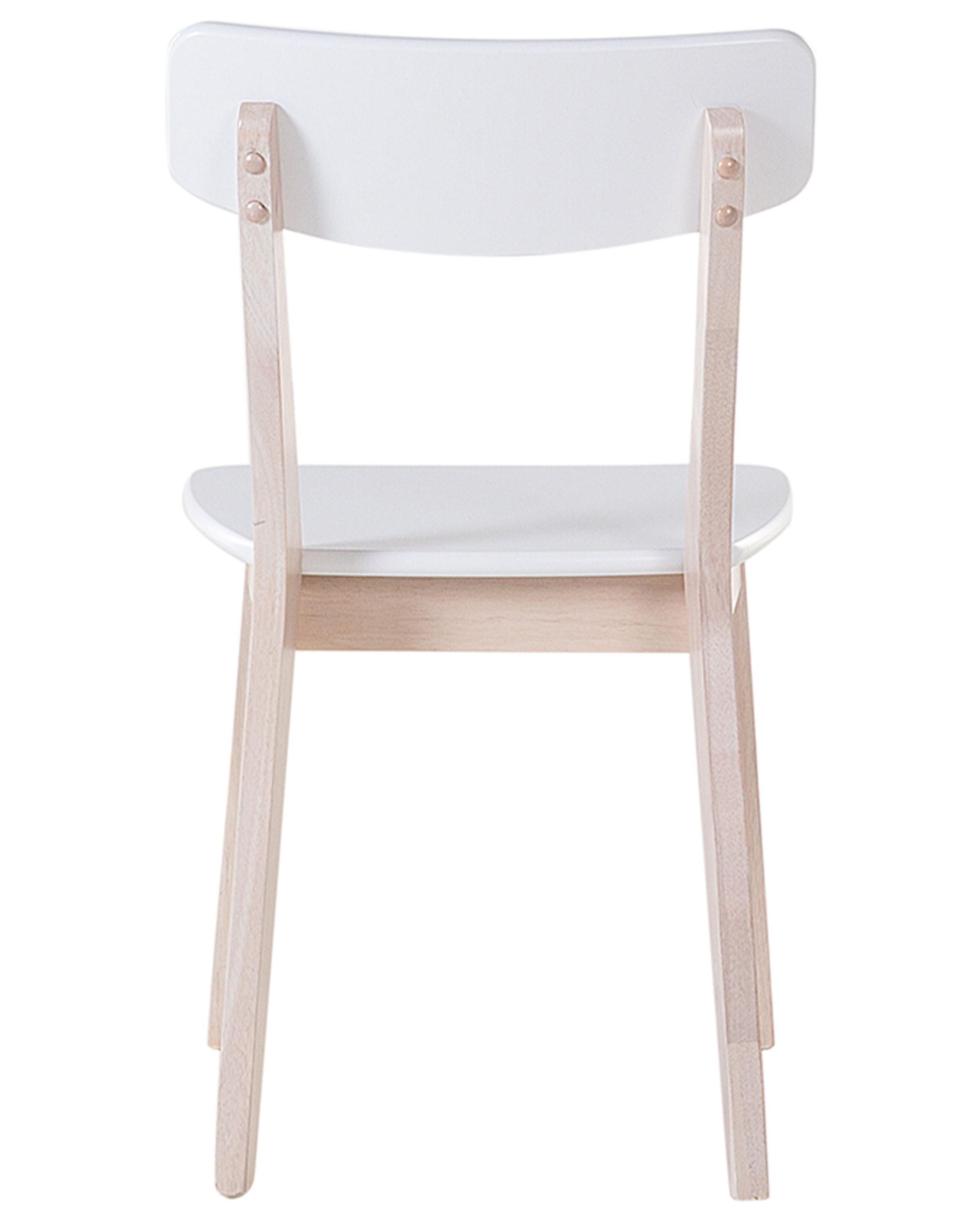 Set van 2 eetkamerstoelen SANTOS Wit